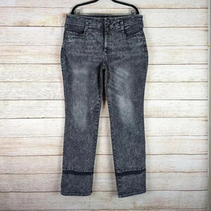 NYDJ Marilyn Straight Lift Tuck Women's Size 18W Jeans Nobelle Charcoal Stretchy